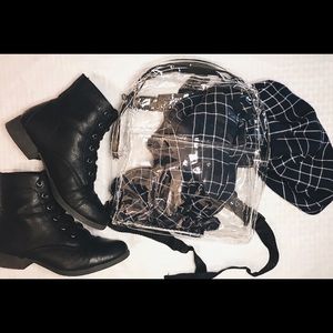 SOLD NWOT Clear Mini Backpack